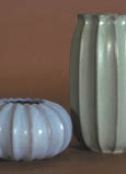 fluted vases